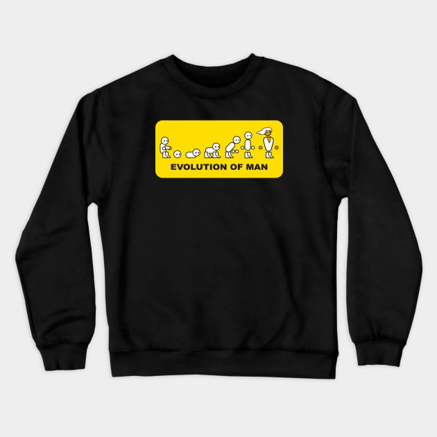 Evolution Of a Man Crewneck Sweatshirt by Soulcatcher